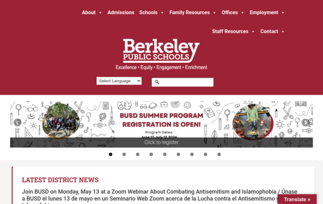 berkeleyschools.net preview image