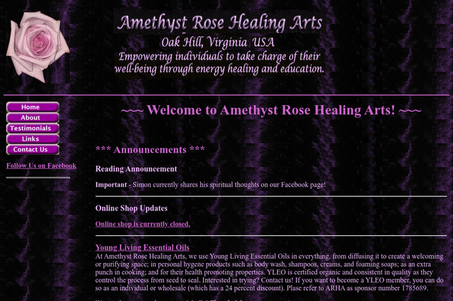 amethysthealing.com preview image