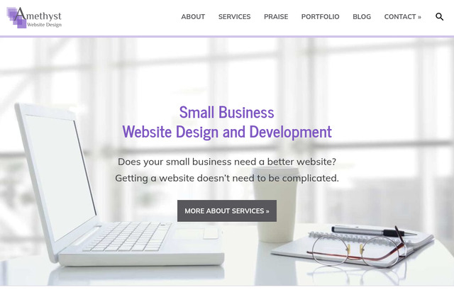 amethystwebsitedesign.com preview image