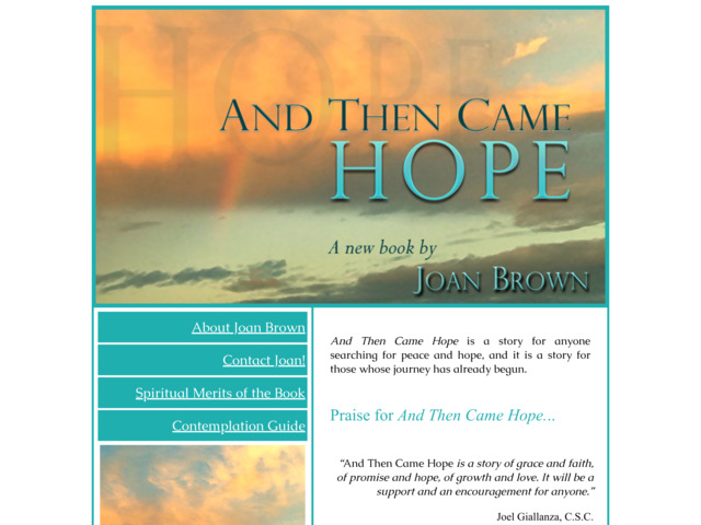 andthencamehope.com preview image