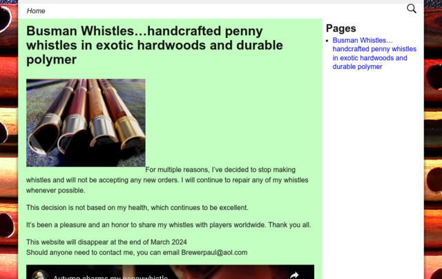 busmanwhistles.com preview image