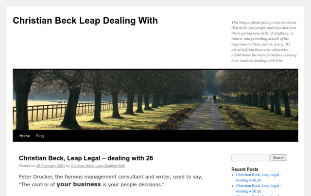 christianbeckleapdealingwith.com preview image