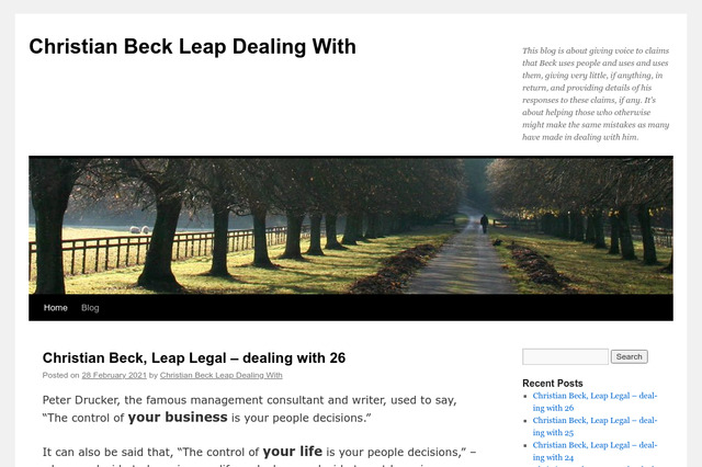 christianbeckleapdealingwith.com preview image