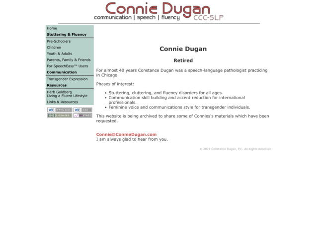 conniedugan.com preview image