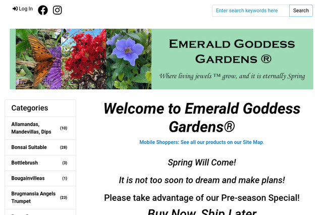 emeraldgoddessgardens.com preview image