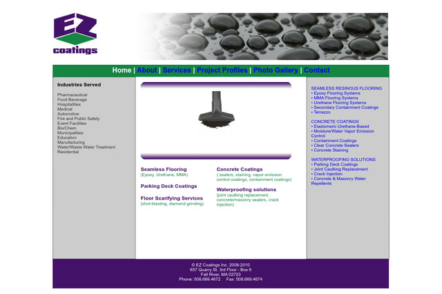 ezcoatings.com preview image