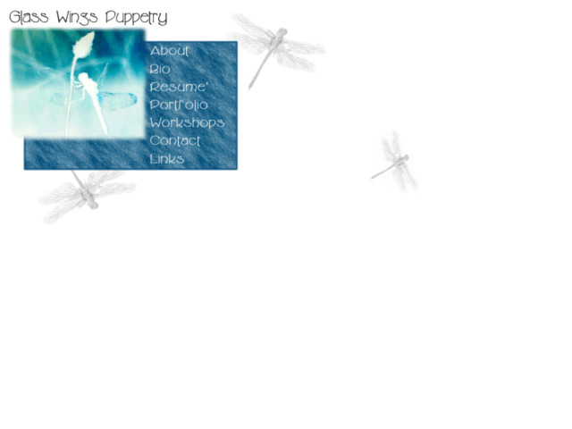 glasswingspuppetry.com preview image