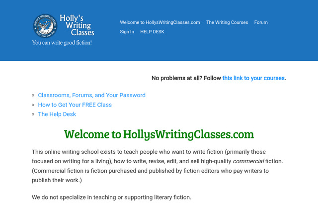 hollyswritingclasses.com preview image