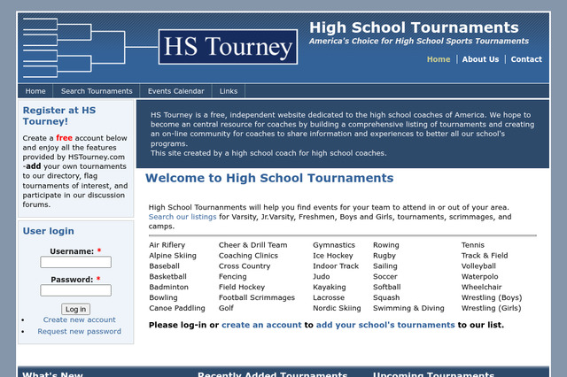 hstourney.com preview image