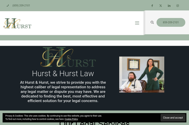 hurstandhurstlaw.com preview image