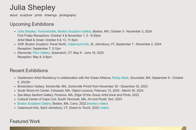 juliashepley.com preview image