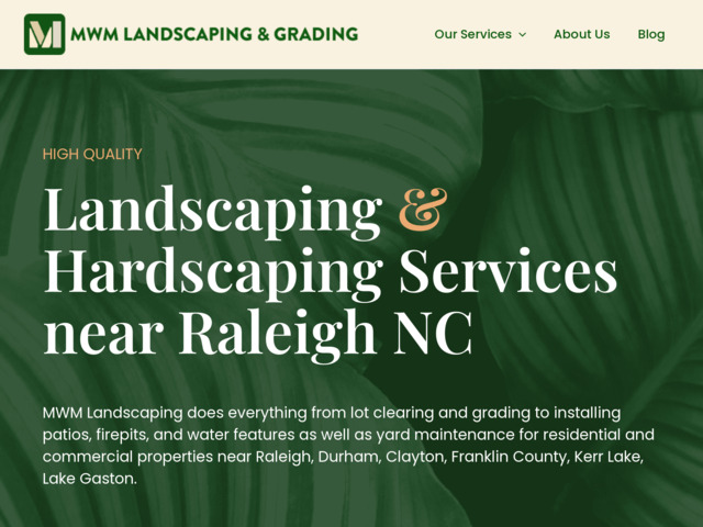 mwmlandscaping.com preview image