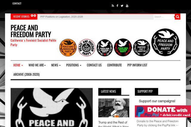 peaceandfreedom.org preview image