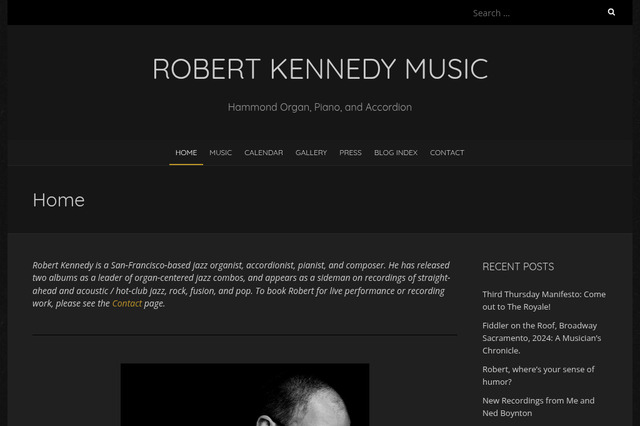 robertkennedymusic.com preview image