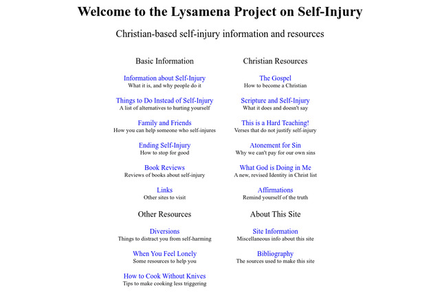 self-injury.org preview image