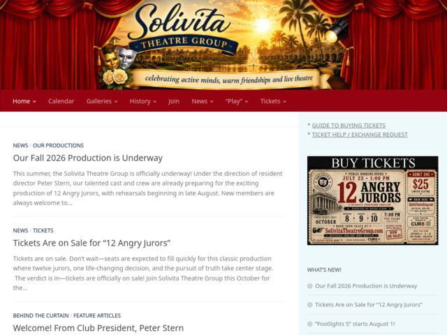 solivitatheatregroup.com preview image