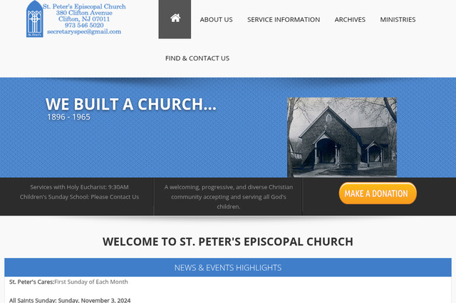 stpetersclifton.org preview image