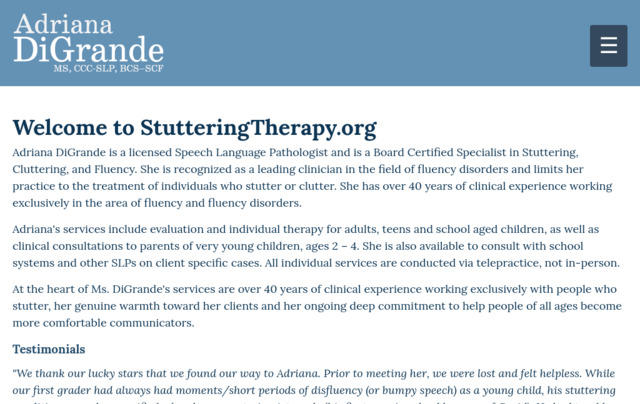 stutteringtherapy.org preview image