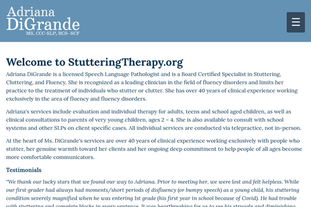 stutteringtherapy.org preview image